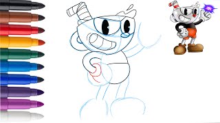 Comment dessiner cuphead étape par étape facilement