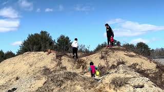 The kids climb Mount Everest with their puppy