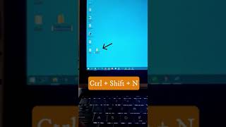 Create a New Folder using Keyboard Shortcut #shorts #trending #shortcuts