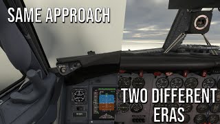 Same Approach, Two Very Different Planes | Flight Instrument Evolution