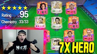 EA FC 25 (FIFA 25): REKORD! 7x HEROS in FULL HERO 121 Rated FUT DRAFT Challenge! Ultimate Team