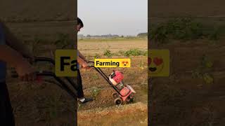 PLOUGHING veggie fields was never this easy 🤩 #desi #farming #shorts #machine #modern  #ytshorts