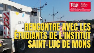 Visite de notre centre de formation par les élèves de l'institut Saint-Luc de Mons.