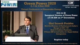 Speaking at CII's Green Power 2020 on Renewable Energy.