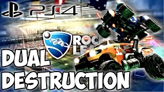 DUAL DESTRUCTION EP1  (2v2 ROCKET LEAGUE)