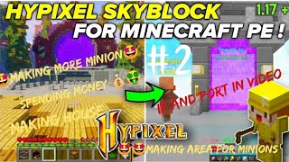 🤩🤩NEW HYPIXEL LIKE SERVER FOR MINECRAFT PE 🤩/KNIGHT PIXEL 🤩/MAKING AREA FOR MINIONS and with fun 🤣