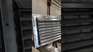 Fabricated a custom louver #welding #favbrication #saltcitysteel #millerwelders #migwelding #fyp