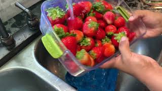 COMO LAVO LAS FRESAS CON AGUA Y VINAGRE. GUARDA VEGETALES DE VIDA SANA PRINCESS HOUSE FUNCIONA?