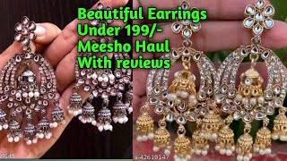 Beautiful Earrings Under 199 with reviews | Meesho Haul | Shorts