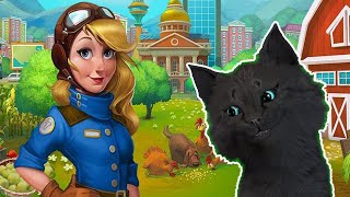 СТРОИМ СВОЙ ГОРОД Township С ГОВОРЯЩИМ СУПЕР КОТОМ  ИГРА для ДЕТЕЙ  Super Cat  Развивающие игры #155