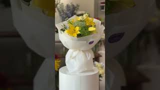 Yellow Burst flower Arrangement #flowerlovers #flower