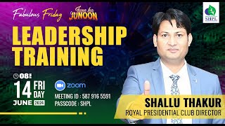 LEADERSHIP TRAINING BY SHALLU THAKUR, RPCD