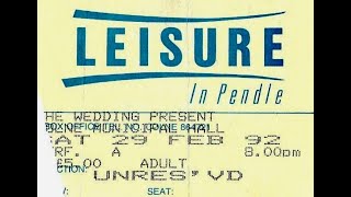 Wedding Present   Kennedy Colne Municipal Hall 29th February 1992