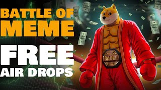 #free  FREE FREE ! AIR DROPS BATTLE OF MEMES #crypto #cryptocurrency #cryptocoin  #battleofmemes