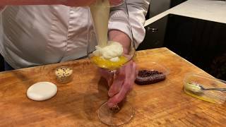 Trifle met vanille room - Nagerecht presentatie - Traiteur Kerst 2019