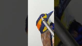 Bird Drawing with Derwent Lightfast Colored Pencils #shorts #realism #birds #arttutorial