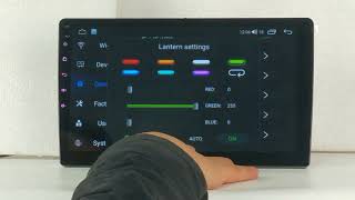 RONGJI Car Radio-How to set the color of the side button light #carradio #carstereo