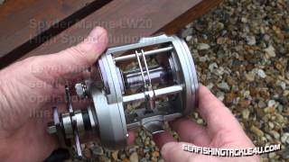 Sea fishing multiplier reels the Fish Zone LW20 and LW12 high speed reels