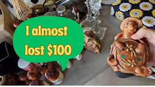 I ALMOST LOST $100 WHILE YARD SALING! Thrift with me at garage sale | Vintage seller haul