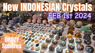 🔮NEW CRYSTAL CARVINGS!!🦋 Indonesian Haul: Newest inventory as of FEB 1, 2024 #crystalshop