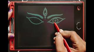 Navratri special drawing easy/Dussehra festival drawing/Maa Durga drawing easy