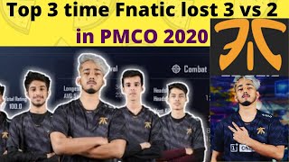 Top 3 Time Fnatic Lost 3 vs 2 in PMCO 2020 Group Stage || But Still on Top of Leader Board ft Scout