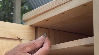 Awesome Woodworking project // Wooden Cabinet Uses Magnets As A Creative Door Locking System