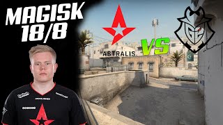 CSGO POV ASTRALIS MAGISK(18/8) VS G2 DUST 2 BLAST Premier Fall 2020 Finals 11.12.20!