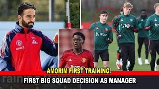 Ruben Amorim First TRAINING!! 'blocks' Man Utd from selling player in first big squad decision