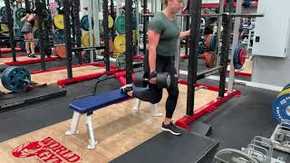 DB Bulgarian split squat - loading opposite hand