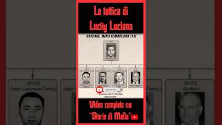 Il PIANO DI LUCKY LUCIANO #mafia #cosanostra #truecrime #perte