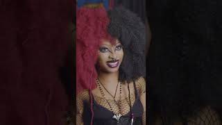 'Afro goth to bling queen' - I miss my big hair😳 #ytshorts #transformed #afrogoth #goth #alternative