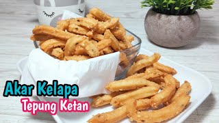 CEMILAN KRIUK DARI TEPUNG KETAN || KUE AKAR KELAPA RENYAH