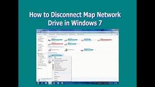 How to Disconnect Map Network Drive in Windows 7