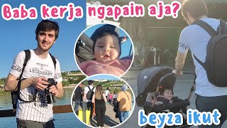 BEYZA IKUT BABA SEHARIAN KERJA, GANGGUIN BABA HEHE