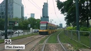 Tramwaje Warszawa 2024 Linia 25