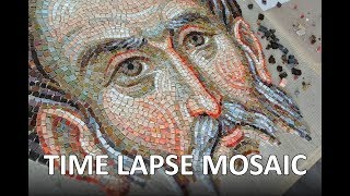 Time Lapse - Mosaic face of St. Apostle Matthew