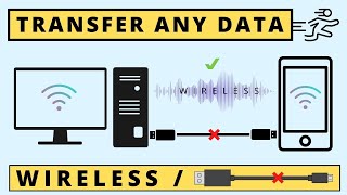 How To Transfer Any Files From Phone To PC or Laptop Wireless Without Internet Very Fast Without USB