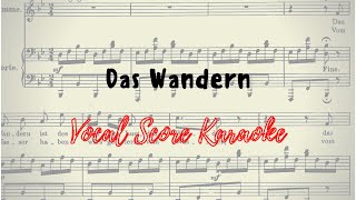 Das Wandern Vocal Score / Karaoke F. Schubert