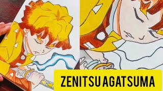 How to draw Zenitsu Agatsuma ❤️‍🔥🔥