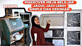 MAKEOVER MEJA BELAJAR JAMAN DULU || JADI LEBIH SIMPLE