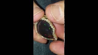 Aituzzi 30 carat black opal video 2