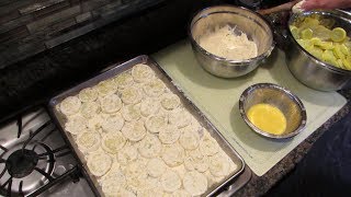 Freezing Squash Breaded for Winter Time Frying | Useful Knowledge