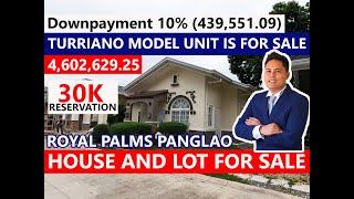 TURRIANO MODEL UNIT 3BR- ROYAL PALMS PANGLAO - HOUSE AND LOT FOR SALE, PANGLAO ISLAND BOHOL