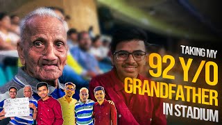 Took My 92 years GrandFather Anna At Stadium For Ind vs Aus Match