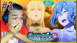 THE MOST CHAOTIC DATE YET😂 | DanMachi Season 5 Episode 3 REACTION [ダンまちⅤ 豊穣の女神篇 3話の反応]