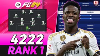 NOVA FORMAÇÃO RANK 1 4222 com TÁTICA APELONA! FC 24 ULTIMATE TEAM