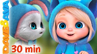 🐰 Little Bunny Foo Foo and More Nursery Rhymes | Five Little Firemen | Baby Songs by Dave and Ava 🐰