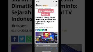 tV Analog resmi dimatikan #tvanalog #shortvideo #short #viral #tiktok