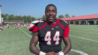 Valdosta State Football Javiontae Martin on Preparing for Game One